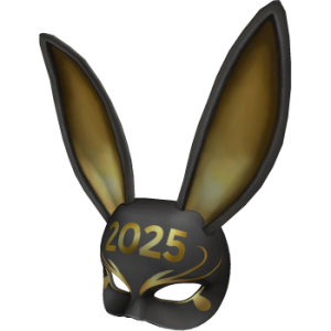 Roblox 2025 Gold Bunny Ears Mask