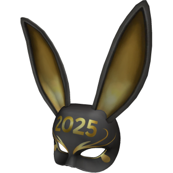 Roblox 2025 Gold Bunny Ears Mask